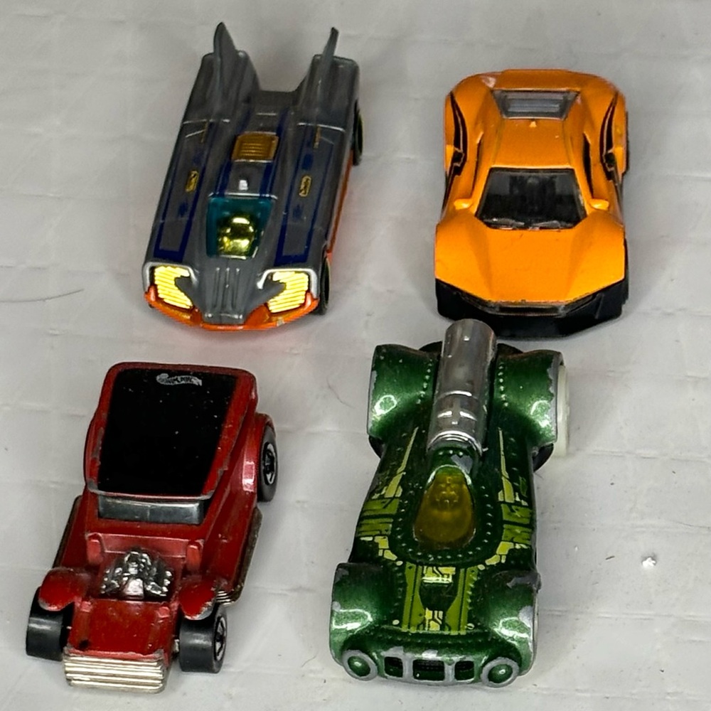 Red and Orange Toy Cars Set for Racing Fun